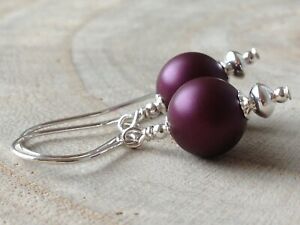 【送料無料】ジュエリー・アクセサリー スワロフスキーグラスパールシルバースターリングイヤリングsureau swarovski verre perles argent sterling boucles doreilles