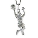 【送料無料】ジュエリー・アクセサリー シルバースターリングバスケットボールリーダーペンダントブレロックイタリアargent sterling femme basketball lecteur pendentif breloque,18 italien