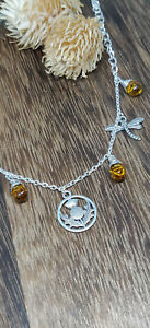 hokushinの【送料無料】ジュエリー・アクセサリー ブレスレットアウトランダーシャルドンエコセトンボビーアンバージュエルサセナッハファンbracelet outlander chardon ecossais libellule abeille ambre bijou sassenach fan｜アングル2