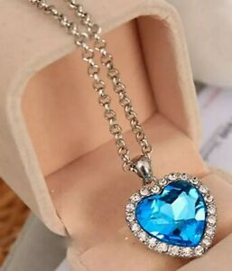 yzWG[EANZT[ lbNXy_gn[gCXg[NX^WG[coeur de locean collier et pendentif 48 cm strass femmes bijoux en cristal