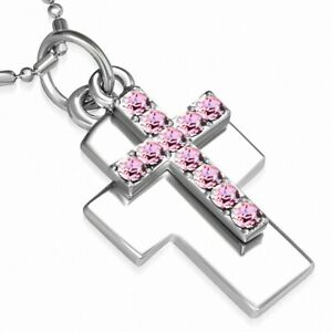【送料無料】ジュエリー・アクセサリー チェーンファンシーアロイネックレスcollier en alliage fantaisie avec chaines et breloques en forme de croix avec ro 【送料無料】ジュエリー・アクセサリー チェーンファンシーアロイネックレスcollier en alliage fantaisie avec chaines et breloques en forme de croix avec ro