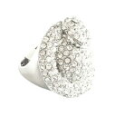 【送料無料】ジュエリー・アクセサリー スネークリングボアラップストラスシックシルバーサイズbg21 bague serpent boa enroule strass chic argente taille 19 equivalent