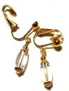 【送料無料】ジュエリー・アクセサリー ショートデリケートゴールドピンチイヤーパールガラスシックcourt delicat or transparent pince oreilles verre perle goutte pendantes chic