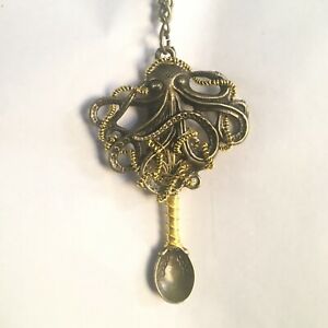 【送料無料】ジュエリー・アクセサリー ゴールドワイヤーチェーンネックレスブロンズタコスプーン