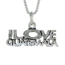 【送料無料】ジュエリー・アクセサリー シルバースターリンググアテマラペンダントブレロックイタリアボックスargent sterling i love guatemala pendentif breloque,18 italien boite