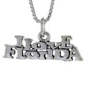 【送料無料】ジュエリー・アクセサリー シルバースターリングフロリダワードペンダントブレロックイタリアボックスargent sterling i love florida mot pendentif breloque,18 italien box