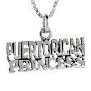 【送料無料】ジュエリー・アクセサリー シルバースターリングプエルトリコプリンセスペンダントブレロケイタリアargent sterling puertorican princesse pendentif breloque,18 italien