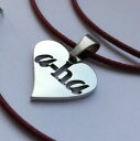 【送料無料】ジュエリー・アクセサリー ステンレスコードexclusive i love aha stainless steel charm vers2 red cord