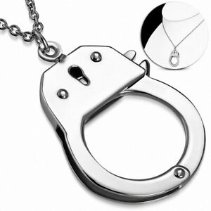 【送料無料】ジュエリー・アクセサリー ロブスタークローチャームチェーンネックレスcollier de chaine de charm de menottes de menottes de fermoir de pince de homard