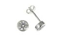 【送料無料】ジュエリー・アクセサリー シルバースターリングジルコネラブオンイヤリングargent sterling 6mm zircone frotter su...