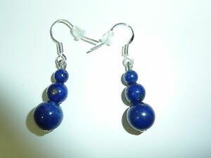 【送料無料】ジュエリー・アクセサリー ラピスラズリイヤリングシルバーフレームboucles doreilles lapis lazuli 864 mm monture en argent 925