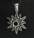 【送料無料】ジュエリー・アクセサリー ソリッドスターリングシルバーsterling silver pendant solid 925 sun handmade