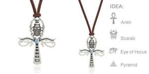 【送料無料】ジュエリー・アクセサリー ネックレスホルスアイカルシーエジプトアンククロス