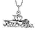 【送料無料】ジュエリー・アクセサリー シルバースターリングロスワードペンダントブレロックイタリアチェーンargent sterling i love lacrosse mot pendentif breloque,18 italien chaine