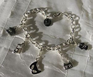 ̵ۥ奨꡼꡼ ֥åС֥쥹åȥ㡼֥ӡåbracelet argente noir charms 16cm21cm mousquetons breloques perles incognito