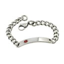 ジュエリー・アクセサリー スチールブレスレット80 acier inoxydable medicale id bracelet en