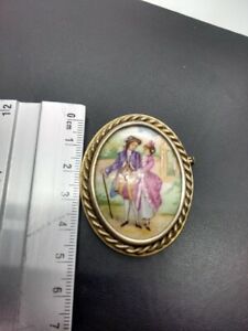 ̵ۥ奨꡼꡼ ⡼奢ƥ֥broche ancienne porcelaine limoges