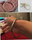 【送料無料】ジュエリー・アクセサリー ステンレススチールブレスレットbracelet jonc tendence taille 68mm ?en acier inoxydable chic