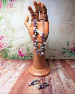 【送料無料】ジュエリー・アクセサリー マルチカラーパールパールセットネックレスイヤリングcg7319 multicouleur perle perle ensemble collier amp; boucle doreille