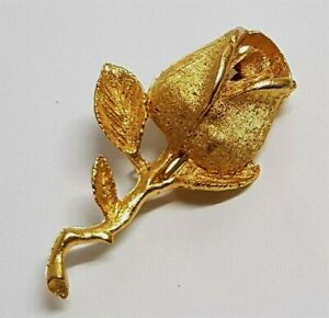 【送料無料】ジュエリー・アクセサリー ヴィンテージブローチフラワーメタルドレテキストレbijou vintage broche fleur flower signe dfa metal dore texture h6