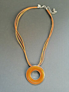 【送料無料】ジュエリー・アクセサリー ネックレスヴィンテージオレンジメタルネックcollier ancien, tour de cou metal orange vintage 38