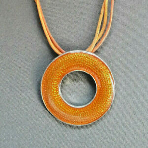 hokushinの【送料無料】ジュエリー・アクセサリー ネックレスヴィンテージオレンジメタルネックcollier ancien, tour de cou metal orange vintage 38｜アングル3