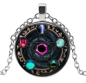 ジュエリー・アクセサリー ペンタグラムコンステレーションペンダントネックレスcollier pendentif pentagramme constellation