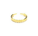 【送料無料】ジュエリー・アクセサリー ジグザグパターンゴールデンスチールパティナリングリングbg952f bague anneau avec motif zigzag effet patine acier dore(4)