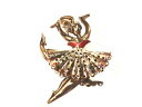 【送料無料】ジュエリー・アクセサリー ジュエルブローチbijou alliage dore broche danseuse brooch