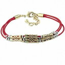 【送料無料】ジュエリー アクセサリー レッドレザーチェーンブレスレットレザーバックルbracelet chaine en alliage de rallonge en cuir rouge avec trois boucles en cuir