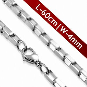 【送料無料】ジュエリー・アクセサリー ステンレスチェーンホマールクランプ60cm x 4mm ?chaine a mail..