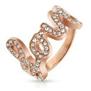 【送料無料】ジュエリー・アクセサリー リングロゼbague femme love acier or rose