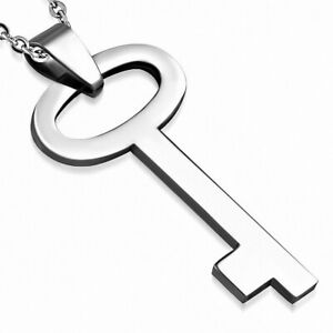 【送料無料】ジュエリー・アクセサリー スケルトンキーステンレススチールペンダントpendentif en acier inoxydable avec cle squelette(4)