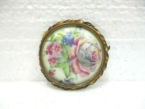 ̵ۥ奨꡼꡼ ץƥ⡼֥jolie broche en porcelaine de limoges fleurs