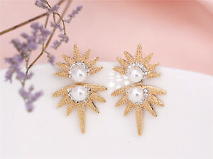 【送料無料】ジュエリー・アクセサリー イヤリングビッグイヤージャケットサンパールホワイトモードオリジナル