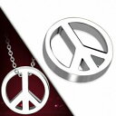 【送料無料】ジュエリー・アクセサリー ステンレスピースサインチャームペンダントpendentif avec charm de signe de paix en acier inoxydable(4)