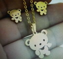 【送料無料】ジュエリー・アクセサリー イヤリングイヤリングクマparure? collier et boucles doreilles enfant hypoallergenique cret ourson(4)