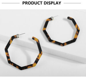 【送料無料】ジュエリー・アクセサリー ゴールデンイヤリングビッグクレオールパターンイエロータート..