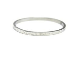 【送料無料】ジュエリー・アクセサリー メッセージライフファインシルバースチールブレスレットbc2010d bracelet jonc fin acier argente avec message life is to be enjoyed