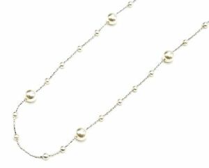 【送料無料】ジュエリー・アクセサリー マルチパールジャンプネックレスファインシルバーメタルチェーンcl2004e sautoir collier fine chaine metal argente avec multi perles ecru