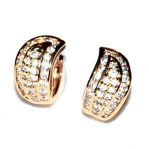 【送料無料】ジュエリー・アクセサリー イヤリングリングゴールドジルコニウムイヤリングboucles doreilles anneaux couleur or zirconiums blancs bijou earring