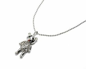 【送料無料】ジュエリー・アクセサリー ソティールコリアーペンダントパンダメタルクリスタルストラスcl1045d sautoir collier pendentif panda metal cisele avec cristaux et stras