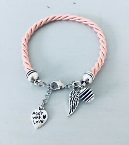 【送料無料】ジュエリー・アクセサリー ピンクブレスレットジュエリーブレスレットbracelet femme aile d’ange avec perle a parfumer, bracelet rose, bijou femme