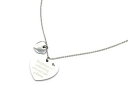 【送料無料】ジュエリー・アクセサリー ファインシルバースチールチェーンカラーハートメッセージソムcc1496e collier fine chaine acier argente et coeur message happiness is som(4)