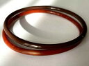 【送料無料】ジュエリー・アクセサリー ブレスレットヴィンテージプラスチックマロンブルンロットlot de 2 bracelet tres fin vintage plastique marron amp; brun etat neuf
