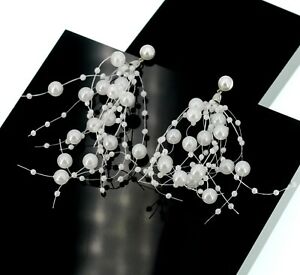 【送料無料】ジュエリー・アクセサリー イヤリングシルバーパターンジプソフィルリトルホワイトパールレガーboucles doreilles clous argente motif gypsophile petit perle blanc leger aa24