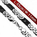 【送料無料】ジュエリー・アクセサリー ギリシャキービザンチンチェーン55cm 11mm ?chaine a maillons byzantins a cle grecque en forme de croix avec fer