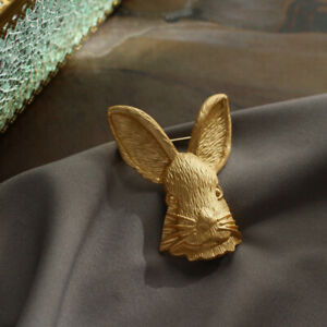 【送料無料】ジュエリー・アクセサリー ゴールデンアールヌーボーメタルテテウサギレトロbroche dore art nouveau metal tete de lapin retro xz13