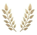 【送料無料】ジュエリー・アクセサリー リーフカラーピンゴールデンスチールシック2 broches de col feuilles acier dore, chic