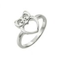 【送料無料】ジュエリー・アクセサリー シルバースターリングオープンハートフクロウリングargent sterling c?ur ouvert chouette bague